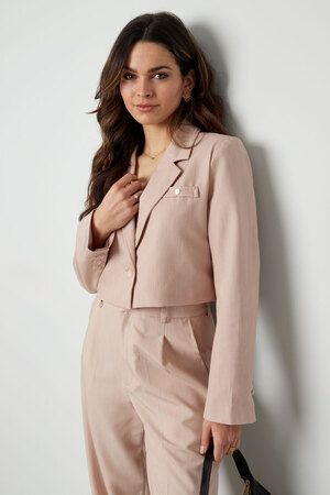 Cropped blazer - pink  h5 Picture3